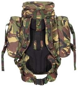Rucsac militar NL  60 L cu buzunare laterale utilizat - NL camo