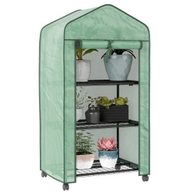 Sera pentru balcon si terasa din otel si PE 69 x 49 x 130cm - Verde