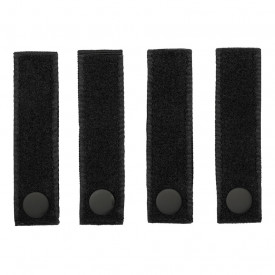 Set 4 MOLLE strap hook and loop - Negru