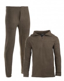 Set polartec cu guler - Oliv