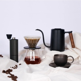 Timemore Set cadou C3 Pour Over Fish Youth - Negru