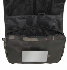 Trusa igiena cu agatatoare si oglinda Brandit - Dark camo