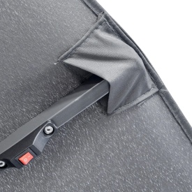 Umbrela cu lumini dubla pentru gradina 295 x 150 x 219 cm - Gri