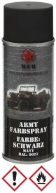 Vopsea militara mata spray 400 ml - Negru