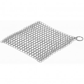 Zale inoxidabile pentru curatarea vaselor din fonta si otel 17.5 x 17.5 cm