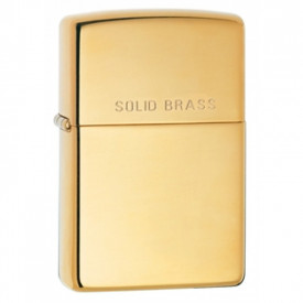 Zippo HP Solid Brass Engraved