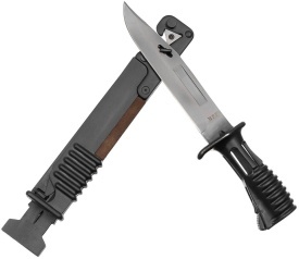 Baioneta militara GB SA80 cu teaca si husa - Negru