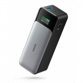 Baterie externa Anker 737 24.000 mAh, 140W, GaN Prime, Smart Digital Display, 2x USB-C, USB-A, PowerDelivery 3.1, Negru/Gri