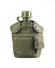 Bidon de apa US Style cupa aluminiu - Oliv