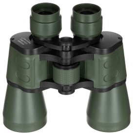 Binoclu pliabil 10x50 cu lentile portocalii - Oliv