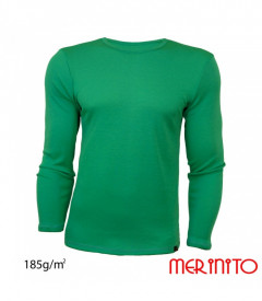 Bluza barbati Merinito 185g 100% lana merinos - Verde