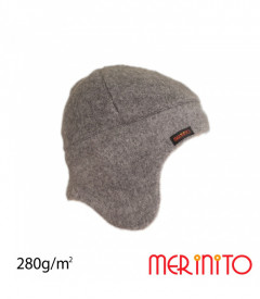Caciula copii Merinito Soft Fleece 100% lana merinos - Gri