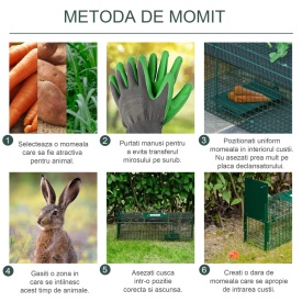 Cusca capcana pentru animale 60x18x20cm - Verde