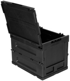 Cutie pliabila din plastic 20 l - Negru