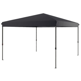 Foisor Pliabil de 3.6 x 3.6 m cu extindere de marchize duble - Negru