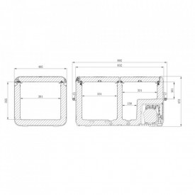 Frigider cu compresor Dometic CoolFreeze CFX3 75DZ