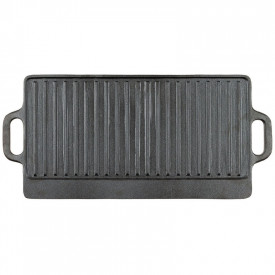 Grill din fonta cu 2 manere 50 x 23 x 1,5 cm