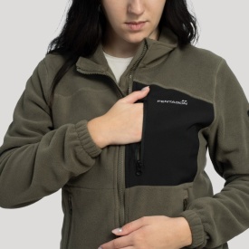 Jacheta dama Pentagon Fleece Athos - Oliv