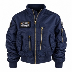 Jacheta de aviator F-35 pentru copii - Navy