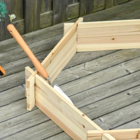 Jardiniera de exterior fara baza si cu structura de blocare 100x92x16cm