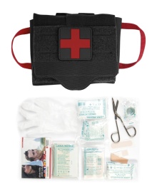 Kit medical IFAK cu acces rapid 25 piese - Negru