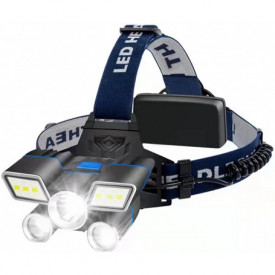 Lanterna de cap, PYRAMID®, 3000 lumeni, 2 acumulatori, ajustabila, camping, pescuit, service, electricieni, ciclism, L103