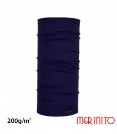 Neck Tube Merinito 200g lana merinos - Albastru