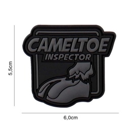 Patch 3D PVC cameltoe inspector - Gri