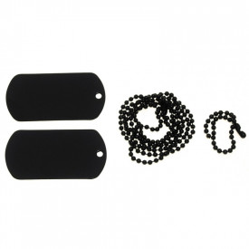 Placute personalizate ORIGINALE US (Dog Tag) NEGRU