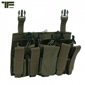 Port triplu incarcator fast attach M4/AK - Oliv