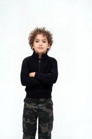 Pulover marine troyer copii Brandit - Negru