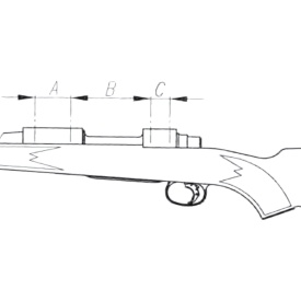 Recknagel Sina Picatinny Eraal. Winchester XPR 1Buc Lunga