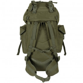 Rucsac BW Combat MOLLE 65 l cu tija de aluminiu - Oliv