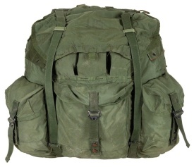 Rucsac militar US ALICE mare cu cadru utilizat - Oliv