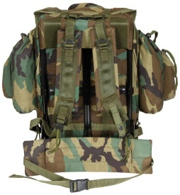 Rucsac tactic TR cu cadru metalic - Woodland