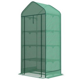 Sera pentru balcon si terasa din otel si PE 69x49x158 cm - Verde