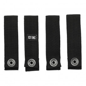 Set 4 MOLLE strap hook and loop - Negru 