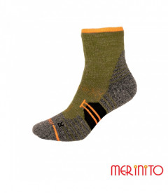 Sosete barbati Merinito Hike Quarter - Oliv