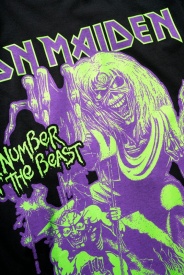 Tricou Brandit Iron Maiden Number Of The Beast I - Negru