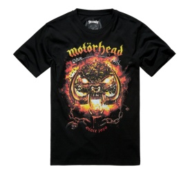 Tricou Brandit Motorhead Overkill - Negru