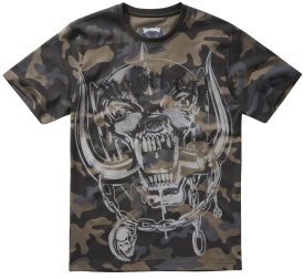 Tricou Brandit Motorhead Print - Darkcamo
