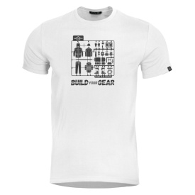 Tricou Pentagon Ageron Build Your Gear - Alb