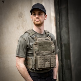 Vesta tactica Cordura QR plate carrier laser‑cut - Oliv