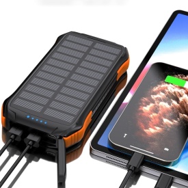 Acumulator extern Choetech solar cu incarcare inductiva 10000mAh Qi 5W (B659)