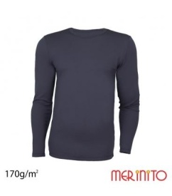 Bluza barbati Merinito 170g lana merinos - Evening Bluemarin