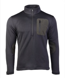 Bluza Thermo Fleece Zip - Negru
