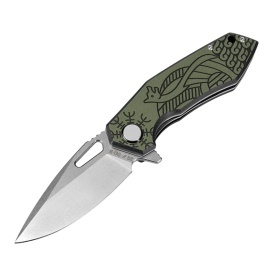 Briceag M-Tac Type 12 Scandinavian Stonewash - Oliv