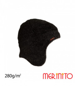 Caciula copii Merinito Soft Fleece 100% lana merinos - Negru