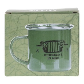 Cana emailata US Army 300ml - Oliv
