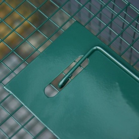 Cusca capcana pentru animale cu usa dubla 100x25x28 cm - Verde